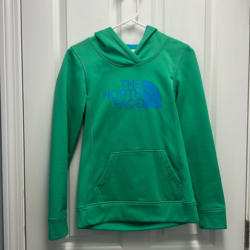 North face fleece lined hooded sweatshirt